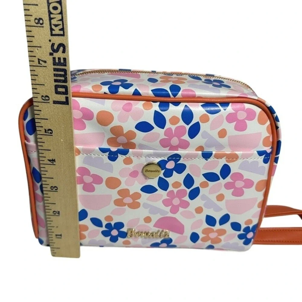 Bewaltz Cosmetic Bag Floral Print Makeup Organizer Travel‎ Toiletry Pouch